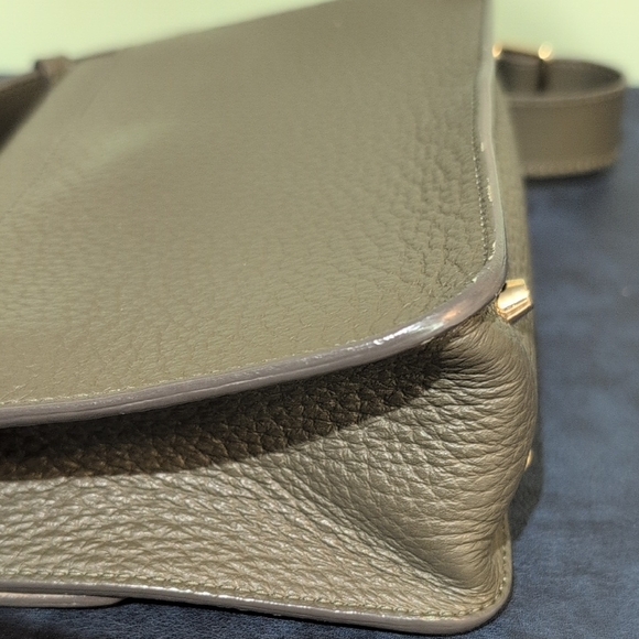 Furla Black Leather Crossbody Bag Beautiful Clean Adjustable Strap Purse Italy - Picture 8 of 16